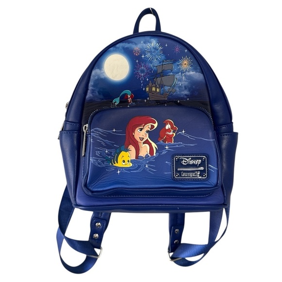 Loungefly Handbags - Loungefly Blue Disney Backpack
